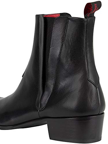 Jeffery West Uomo Stivali in pelle Carlito, Nero
