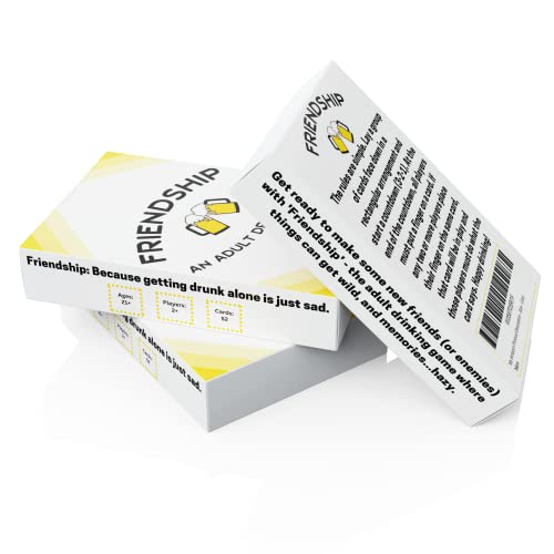 Friendship - An Adult Drinking Game | Drinking/Adult Party Game | Bachelor & Bachelorette Parties, Game Night, Etc. | Challenges & Funny Questions, Entertaining Fun Adult Games For Game Night #TOP30