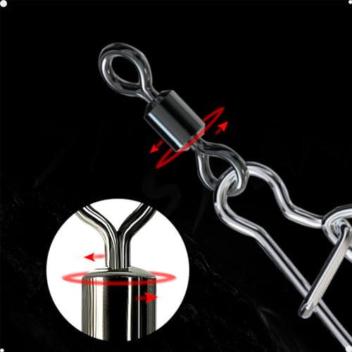 Kit 210 Snap Girador Lorben Pesca Engate Rápido com Estojo de Armazenamento GT6344