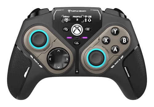 Turtle Beach Stealth Pivot Wireless Smart Game Controller Officially Licensed for Windows PC – Rotating Modules, Display Dashboard, Hall-Effect Sticks, Remappable Buttons, Bluetooth, 20-Hour Battery by Turtle Beach - Used condition - CA$103.73