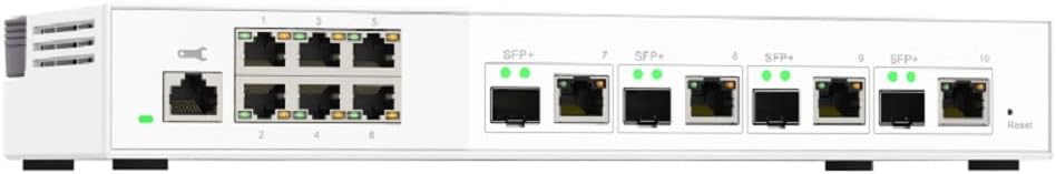 QNAP QSW-M2106-4C 4 Ports 10GbE Combo SFP+/RJ45 6 Ports 2.5GbE Managed Switch
