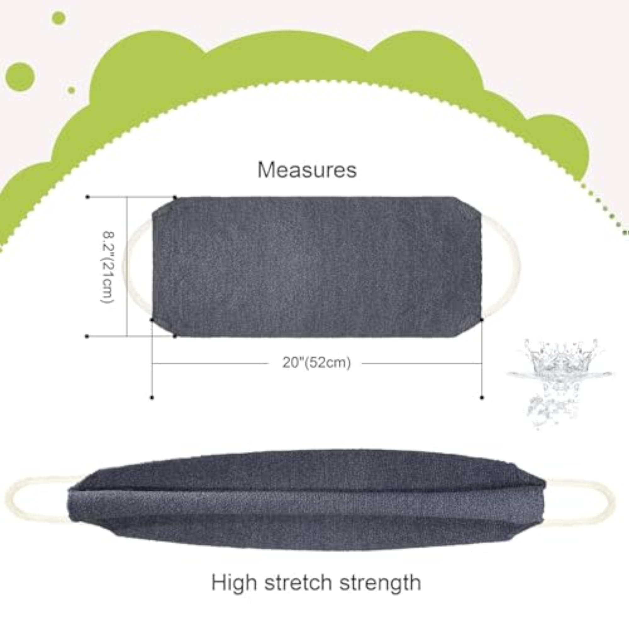 Double-Sided Bath Brush for Body Scrub, Natural Shower Brush