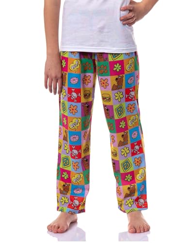 Scooby Doo Girls All Over Print Square Icons Lounge Sleepwear Pajama Pants