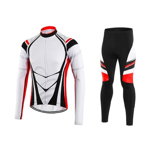 Chaqueta de ciclismo acolchada con forro térmico talla M