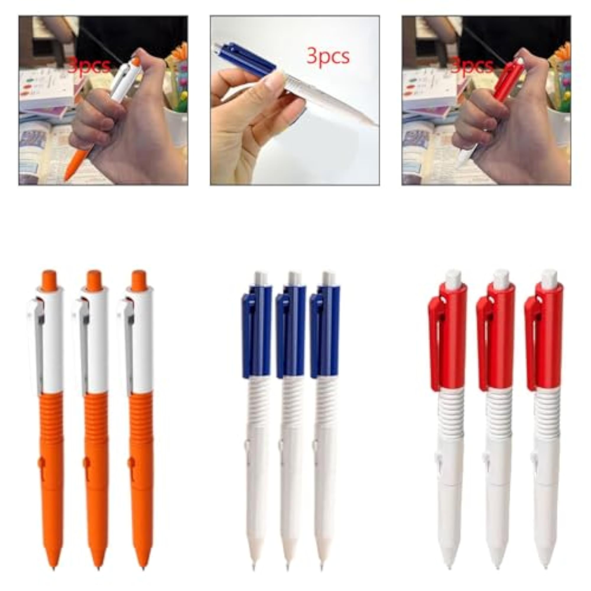 3-Piece Water Spraying Prank Pen Set