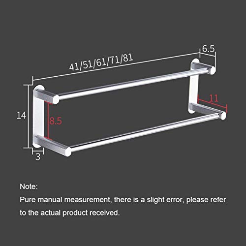 Porte-serviettes de 41 cm cuisine placard sans perçage avec double support