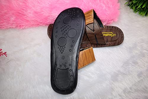 Image of Men Slipper, Stylish & Fancy Cool, Leather Look, slpr-E, MDS STORE,