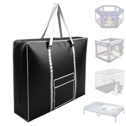 AIFLAG 48 - inch Foldable Wire Dog Crate Storage Bag, Comes with a Small Storage Pouch, 49.6×6.3×33.9 inches