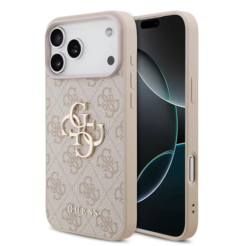 CG MOBILE Guess 4G Groß Logo Hülle für iPhone 17 Pro (Pink)