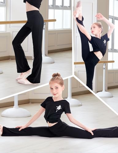 Kids Modal Harem Pants Loose Breathable Trousers for Ballet, Daily Wear(Little/Big Girls/Boys)3