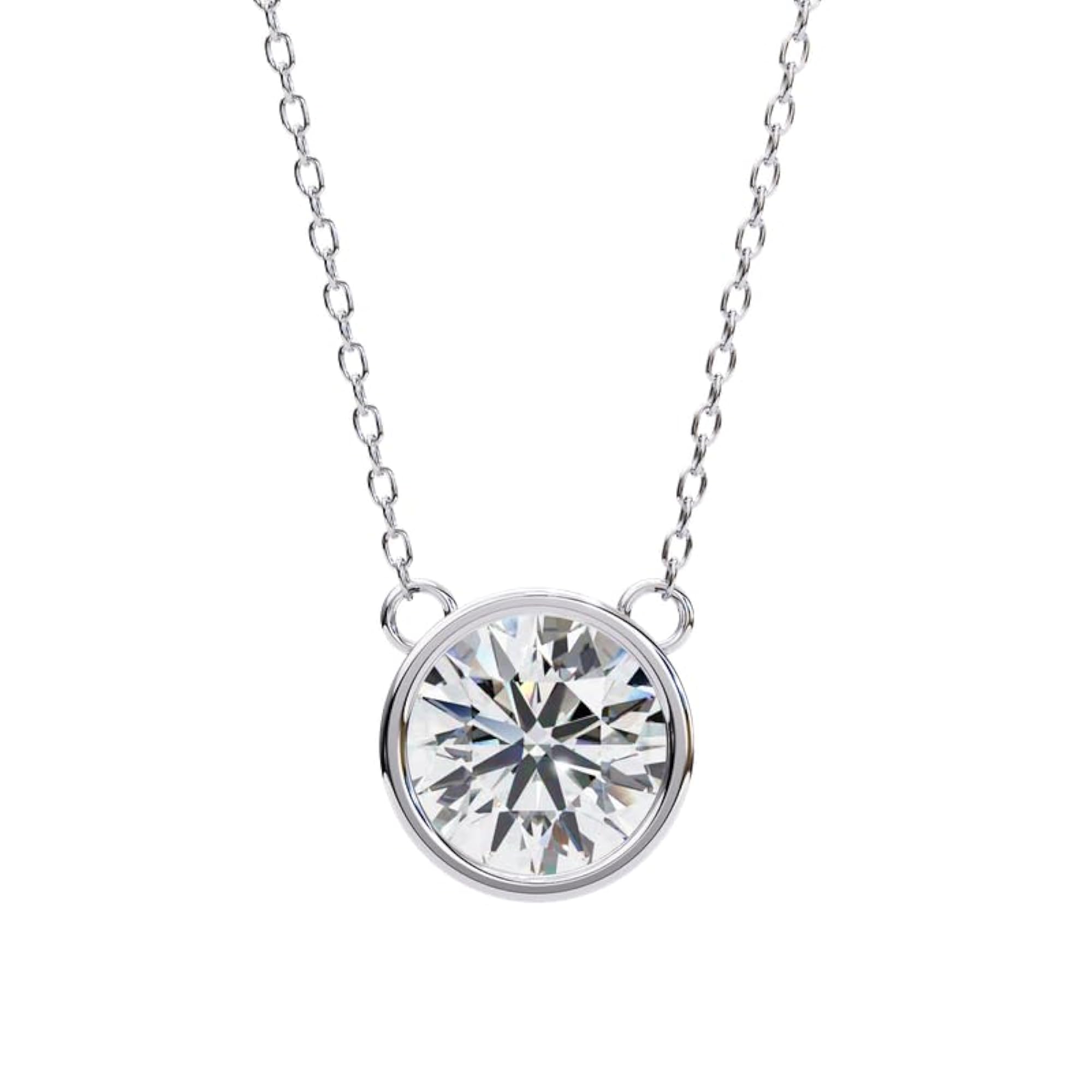 Women's 925 Sterling Silver Hallmarked Necklace with Secure Clasp