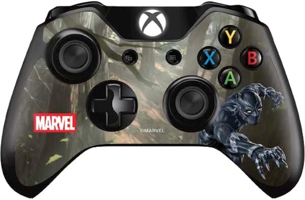 Skinit Decal Gaming Skin Compatible with Xbox One Controller - Officially Licensed Marvel Black Panther Rise of Black Panther Design