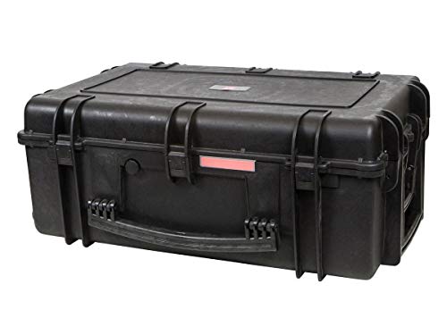 Image of Monoprice Weatherproof Hard Case - 33 x 22 x 13 Inches, With Wheels and Customizable Foam, Shockproof, IP67, Ultraviolet And Impact Resistant Material, Black - Pure Outdoor Collection