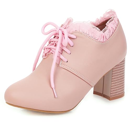 Oxfords femme talon bloc hauts de la réunion au dîner pro chaussures bureau
