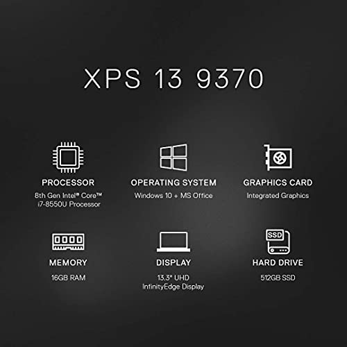Image of (Refurbished) Dell XPS 9370 13.3-inch UHD Thin & Light Laptop(8th Gen i7-8550U /16GB /512GB SSD /Win 10 + MS Office /Integrated Graphics), Gold