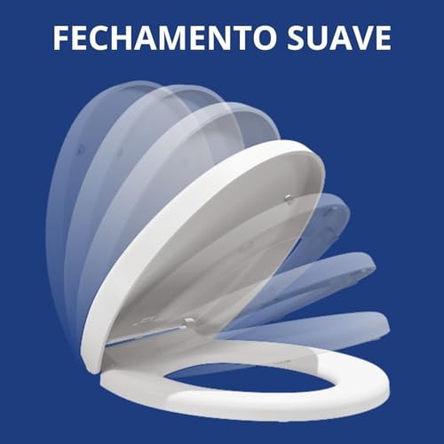 Assento Almofadado 3 em 1 com Fechamento Suave e Fácil Remoção Astra