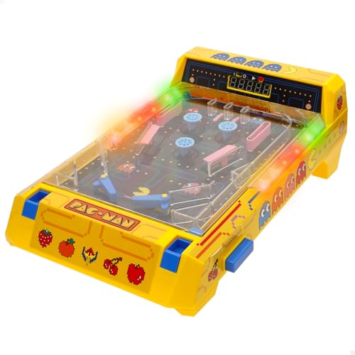 ColorBaby Pac-Man Arcade de Mesa, Luces y Sonido, Marcador electrónico, Diseño Premium, Licencia Oficial, Juegos de Mesa electrónicos, Juguete de colección, Niños, Adultos (77720)