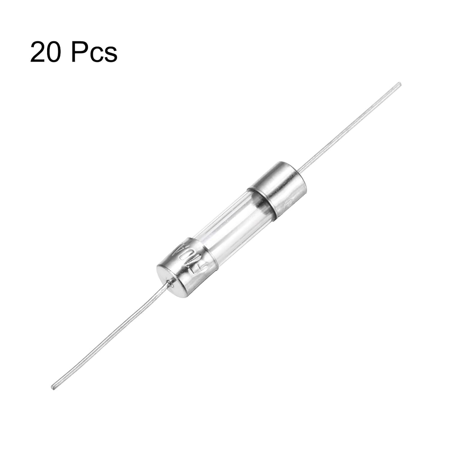 MECCANIXITY 20pcs Glass Tube Fuses, Axial-with Lead Wire 5x20mm 15A 250V for Replacing or Repairing Many Home Electronics (F15A)