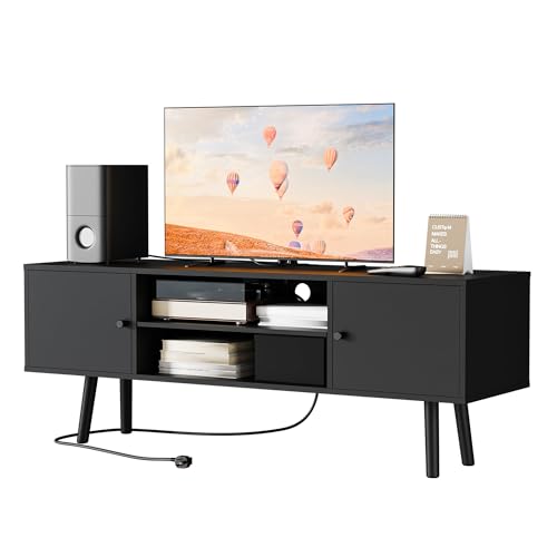 TV Schrank für bis zu 55 Zol, mit 2 Türen, 135 cm lang, Integrierte...