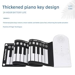 Clavier de piano enroulable à 49 touches, portable et rechargeable, clavier de piano électronique pliable, clavier en silicone souple, cadeau idéal pour les débutants - Les Beatles, Paul McCartney, John Lennon, RIngo Starr, George Harrison Clavier de piano enroulable à 49 touches, portable et rechargeable, clavier de piano électronique pliable, clavier en silicone souple, cadeau idéal pour les débutants – Image 5