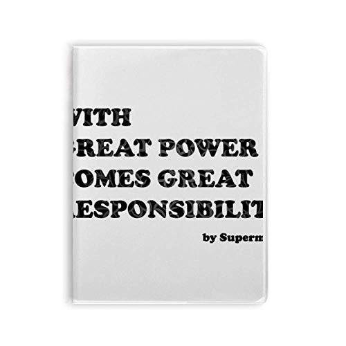Carnet de notes Great Power pour organiser ses pensées et ne rien oublier