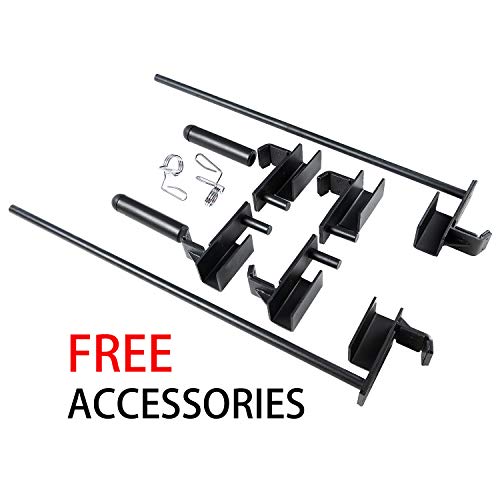 Vanswe Power Cage With Lat Pull Down Attachment, 1300-Pound Capacity Power Rack Full Home Gym Equipment With Multi-Grip Pull-Up Bar And Dip Handle (2022 Updated Version) #TOP5