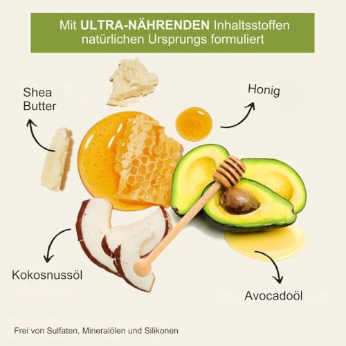 Schaumfestiger Locken Creme Of Nature Pure Honey Hair Food Avocado