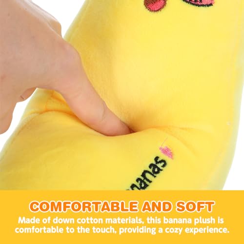 Toddmomy 1 Stück Kinder-Plüsch-Bananenkissen Gefüllte Bananen-Plüschtiere Weiche Bequeme Umarmungskissen Geburtstagsgeschenke Für Kinder 35 cm