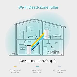 TP-Link Deco M4 (2-pack) Systèmes WiFi Mesh performant - Contrôle parental - Ports Ethernet Gigabit - Couverture WiFi jusqu'à 260m2 - Compatible avec Amazon Alexa et IFTTT