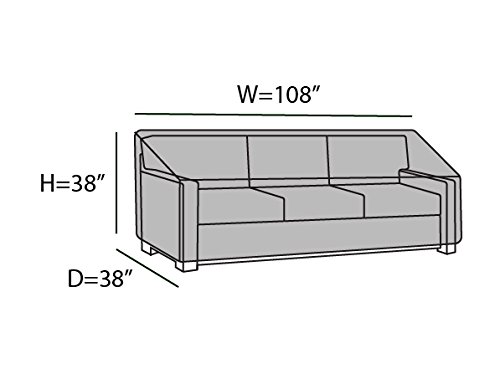 image for Covermates – Outdoor Patio Sofa Cover – Heavy Duty Material – Wa