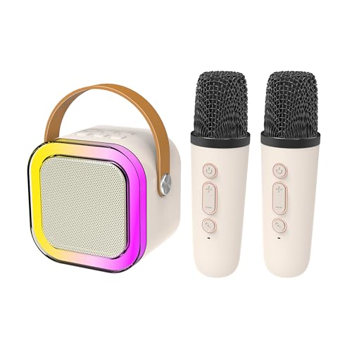 Image of RED5 Mini Karaoke Speaker 2 Wireless Microphones With LED Colour Changing Lights