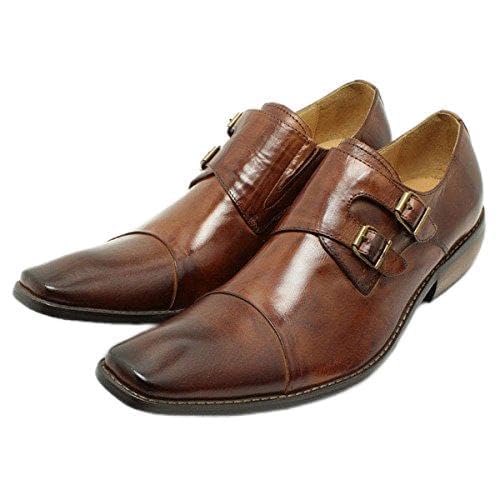 アキラ♪バンプアンドグラインド ダブルモンク レザー シューズ 41 アキラ様専用♪バンプアンドグラインド ダブルモンク レザー