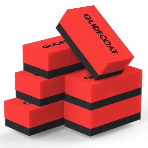 Glidecoat Ceramic Coating Applicator Sponges 6 Pack- Applicator Pads Detailing for Cars, Boats, Motorcycles, Motorhomes, and More - Non-Absorbing - Effortless Application On Any Vehicle! (6 Count)