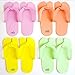 12 Pairs Eva Disposable Pedicure Slippers Anti-Slip Party Pack ZMOI Collection