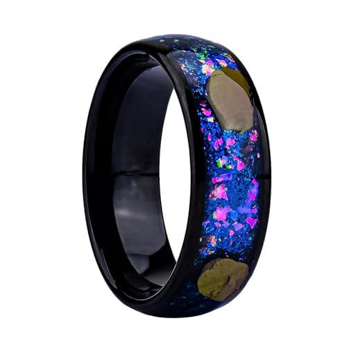 Bague tungstène mariage 8mm le cadeau d'anniversaire et de fiançailles haut de gamme