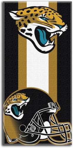 Image of NORTHWEST NFL Jacksonville Jaguars Unisex-Adult Beach Towel, 30 inch x 60 inch, Zone Read (Pack of 6)