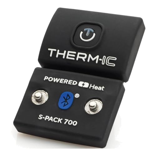 Therm-ic S-Pack 700 B Sock Battery - Compatible with All Heated Socks - Thin Compact Lightweight Easy to Use Battery with Bluetooth Technology for Heat Control - 1 Piece
