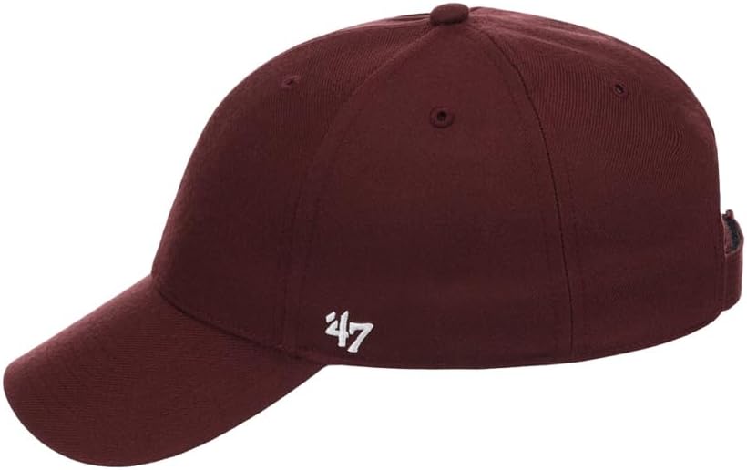 '47 Blank Classic Clean Up Cap, Adjustable Plain Baseball Hat for Men and Women