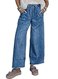 SHEWIN Womens Jeans Straight Leg Loose Fit Jeans High...