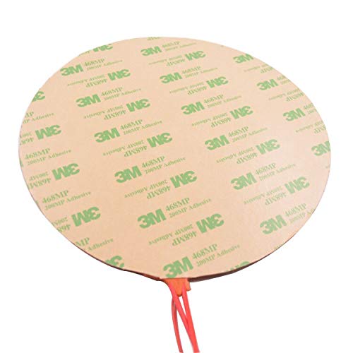 Lysee 3D Printer Parts & Accessories - Silicone Heating pad Heater Round 250mm for 3D Printer Circular Heat Bed - (Size: 220V 200W, Color: Black)