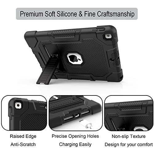 Image of TIMISM Case for iPad 9th /8th /7th Generation 10.2 inch, Black | Slim Hard Heavy Duty, Shockproof Protective, Kickstand, for iPad 2021 /2020 /2019 10.2 inch Released