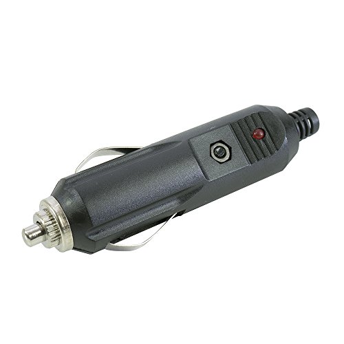 Prise Fiche Mâle Allume Cigare Chargeur LED Voiture 12V Camion, Noire