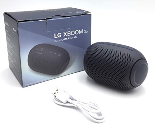 LG XBOOM Go PL2 | Enceinte Bluetooth Portable | Protection Contre Les Projections d'eau IPX5 | Autonomie jusqu’à 10 h | Technologie Sonore Meridian | Noir