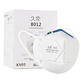30pcs KN95 Face Mask White KN95 Masks 5-Layer Cup Dust Safety Masks Disposable Face Masks with Elast