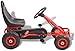 Produktbild Go-Kart, Go-Kart Fahrzeug mit Gummireifen und Pedalen für Kinder ab 3 Jahren, 90 x 50 x 51 cm (Rot)