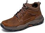 Skechers Mens Respected - Boswell 204454 Mid Top Leather Moc Toe Lace Up