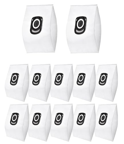 12 Bolsas de Aspirador para Rowenta Hygiene+ ZR200520 ZR200720, para Rowenta Compact Power, X-Trem Power und Silence Force (RO64xx, RO63xx, RO68xx, RO39xx), Bolsa de para Rowenta