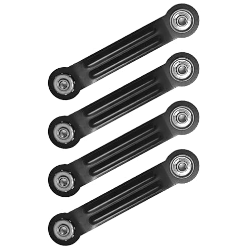 4 Pack Glider Bearing Arm Bracket Hardware Rocker Replacement Parts, 6.88" Length,5.5" Between Mounting Holes (Black)