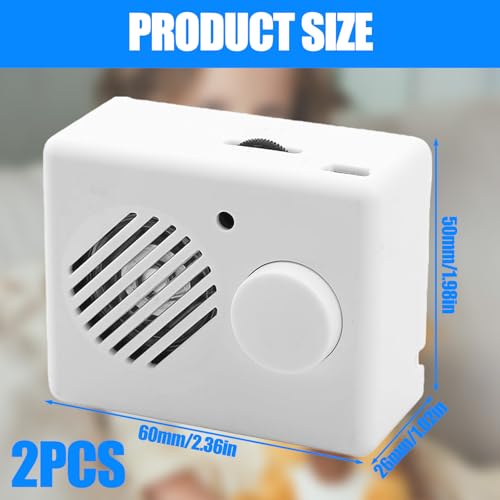 2 Stück Diktiergerät für Stofftiere, 360 Sekunden Aufnahme Sprachmodul, Mini Diktiergerät Spielzeug Sprachaufnahmen DIY Geschenk für KuscheltierTeddybär Aufnahme Gutenachtkuss