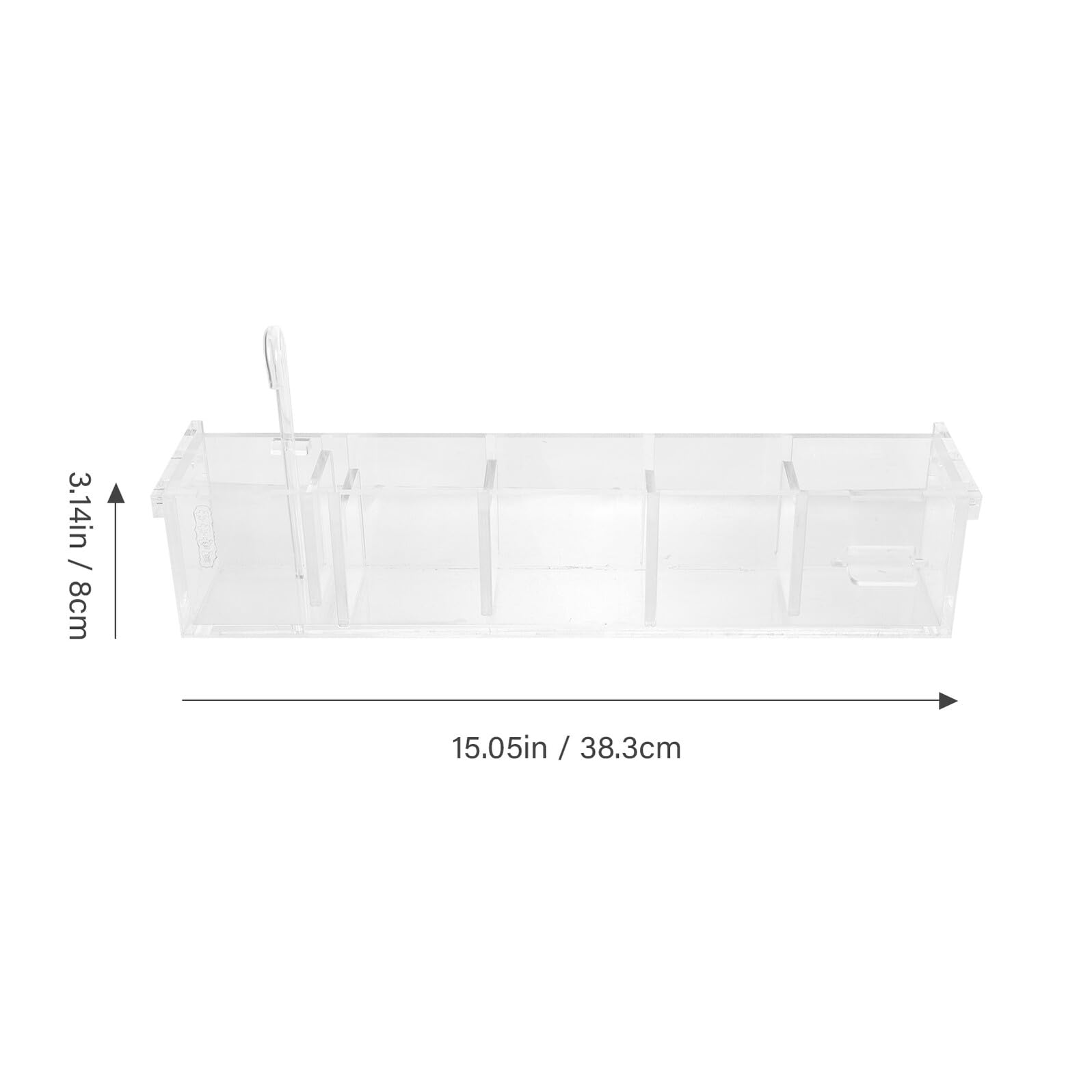DOITOOL Transparente Aquarium Filter Kasten aus Acryl Multifunktionaler Hängefilterkasten mit Schneller Schadstoffentfernung Einfache Struktur für Heim Aquarien und Fischbecken